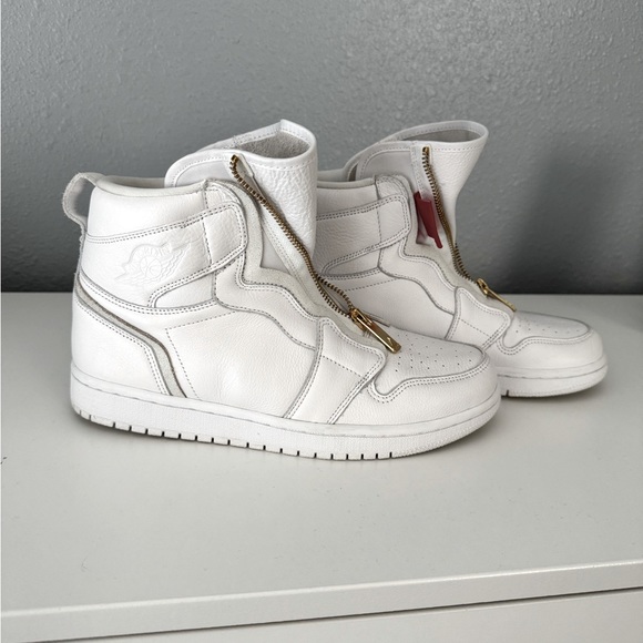 2018 Wmns Air Jordan 1 Retro High Zip 'White' - Picture 2 of 5